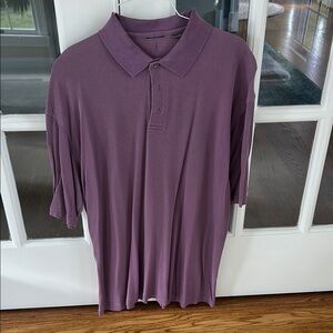 Soft Knit Purple Polo Shirt Relaxed Fit🌿